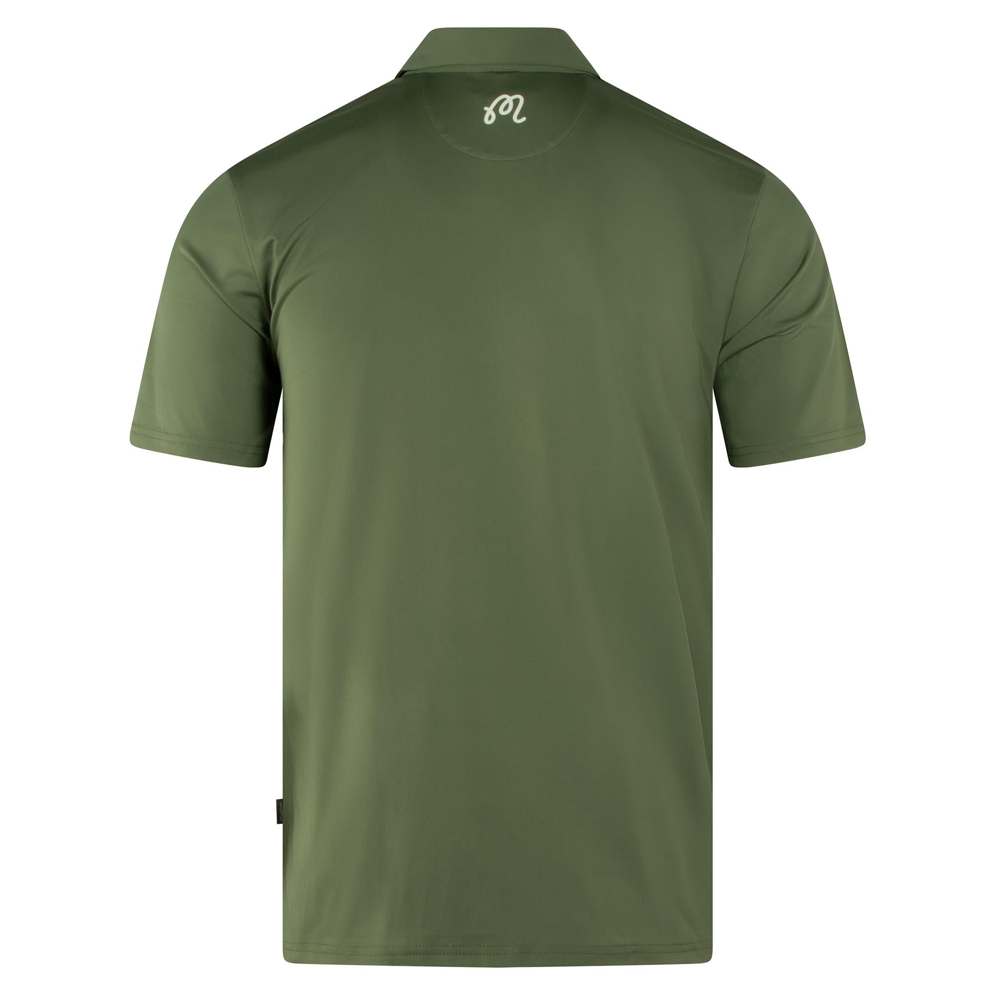 Malbon Golf Cooper Bucket Performance Pique Polo Shirt Sage